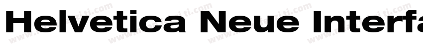 Helvetica Neue Interface Heavy字体转换